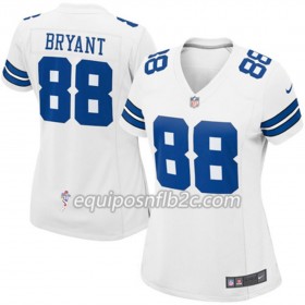 Camiseta Mujer NFL Dallas Cowboys Dez Bryant 88 Nike Blanco 